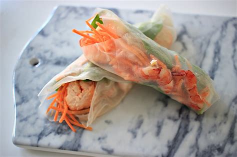 Serve with peanut sauce for dipping! RECIPE | SHRIMP RICE PAPER SPRING ROLLS — Style and Sushi
