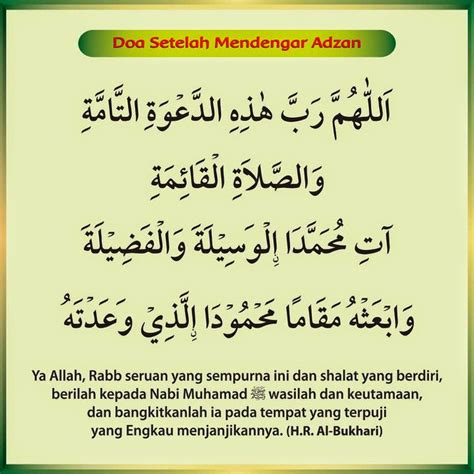 Doa mohon ilmu yang bermanfaat 64 23. Doa setelah mendengar adzan dan artinya yang shahih ...