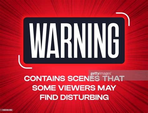 Warning Disturbing Content Disclaimer Message Background High Res
