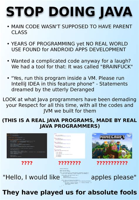 Stop Doing Java Rprogrammerhumor