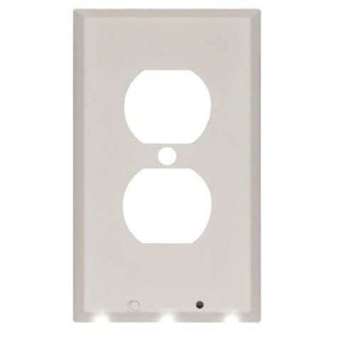 Toolsmithdirect Powerglow Wall Outlet Plate Led Night Light Onoff