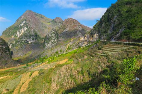 Mountains And Ricefields Ha Giang Northern Vietnam Stock Image