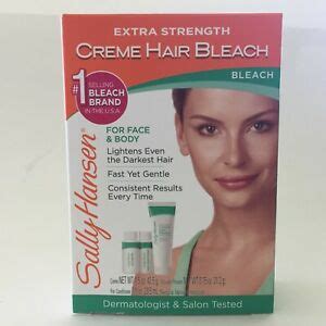 Use the spatula to level the creme. SALLY HANSEN Extra Strength Creme Hair Bleach for Face ...