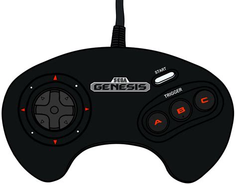 Sega Genesis 3 Button Controller Us By Adrianoramosofht On Deviantart