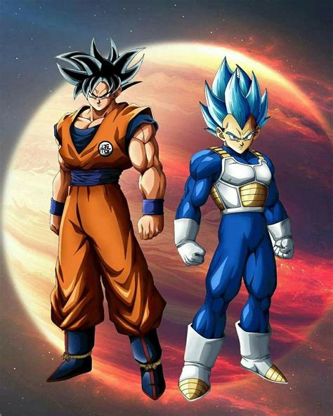Iconic Duo Goku Y Vegeta Peleando Personajes De Goku Goku Y Vegeta