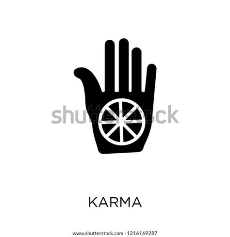 Karma Icon Karma Symbol Design India Stock Vector Royalty Free 1216169287