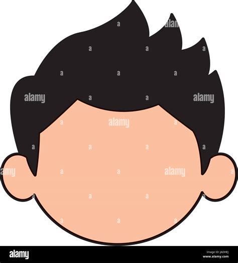 Beautiful Little Face Boy Cute Child Smiling Stock Vector Image And Art