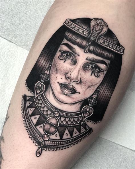 Finished This Cleopatra Today Lines Healed Thanks So Much Sophie • Occulttattoo Egypt