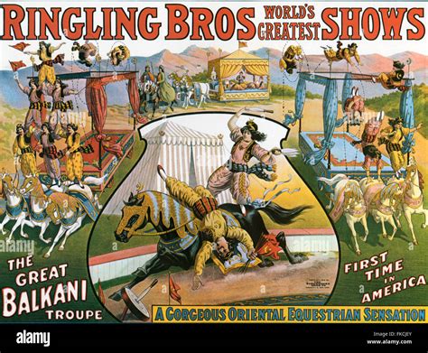 Usa Ringling Brothers Poster Stock Photo Alamy