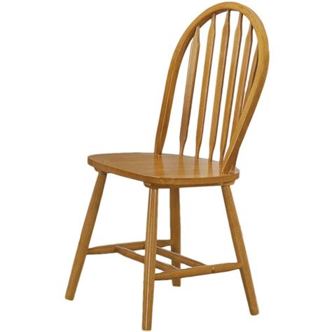 Shop Spiced Oak Windsor Back Dining Chairs Set Of 2 Free Shipping