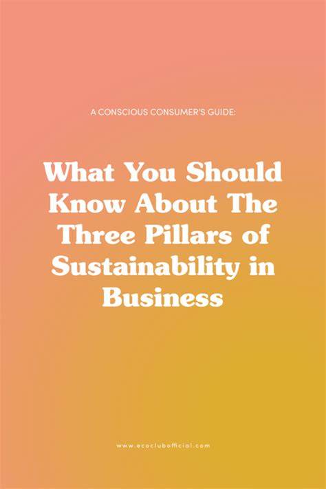 Three Pillars Of Sustainability What You Should Know Eco Club