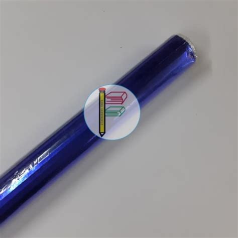 Jual Kertas Metalik warna Biru Tua Mengkilap untuk Sampul Buku Kado
