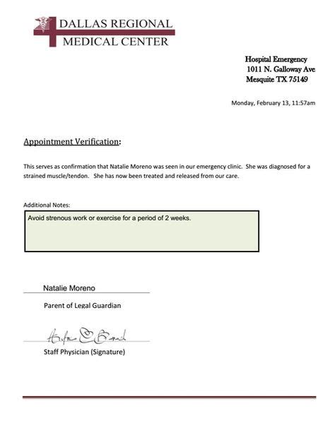Hospital Note Mental Health Doctors Note Template Dr Note For Work