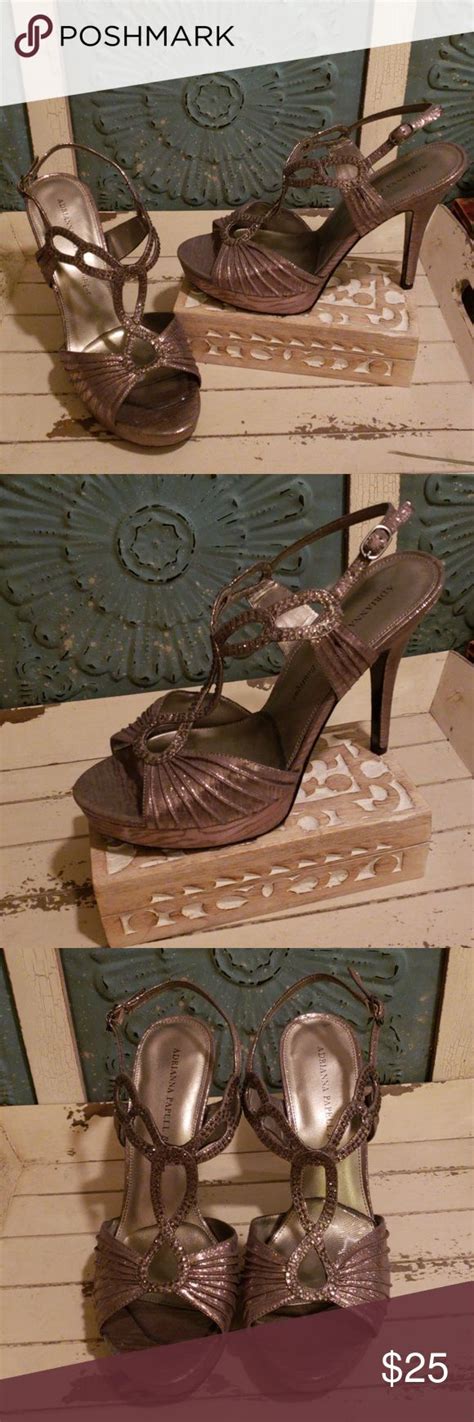 Adrianna Papell Boutique Pewter Platform Heels Platform Heels Boutique Women Shopping