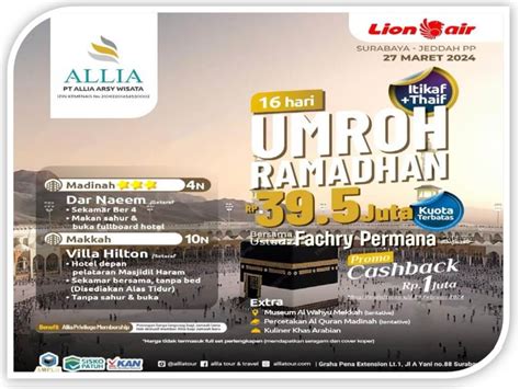 Umroh Ramadhan Syawwal By Lion Air