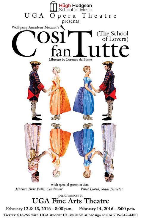Così fan tutte , act 1. UGA Opera Theatre to perform 'Cosi fan Tutte' - UGA Today