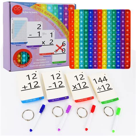 Buy Math Flash Cardspop It Math Games For Kids Ages 4 8