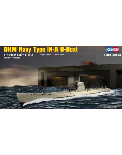 Hobby Boss 1350 Scale Model Submarine Kit 83506 Dkm Navy Type Ix A U Boat