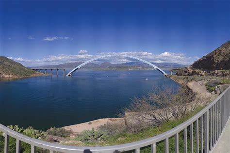 Roosevelt Lake Bridge Arizona Photograph By Brian Lockett