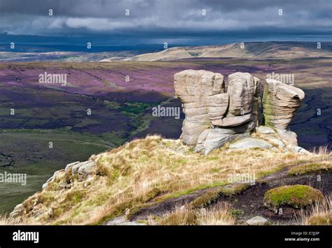 The Boxing Glove Stones Overlooking Black Ashop Moor Kinder Scout