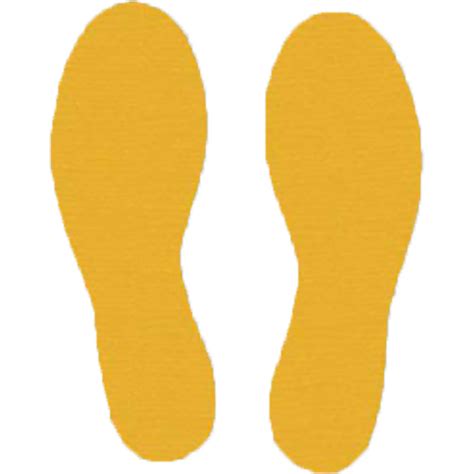 Footprint Floor Decals Yellow Safety And Personal Protection Sid Savage