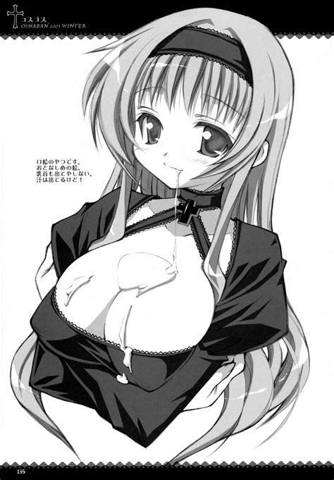 Rule 34 Breast Hold Cleavage Cum Erect Nipples Monochrome Oshaban Sasahiro 723985