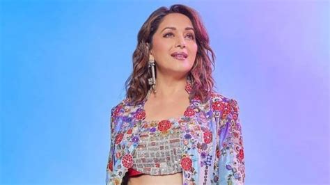 Madhuri Dixit Plays With Prints And Bold Colours For Promoting The Fame