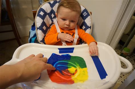 Feeling a bit like a coach? No Mess Paint Activities For 5 Month Old Babies - CHOICE ...