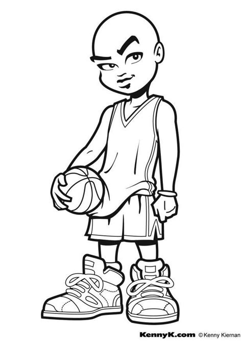 Coloriage faire du basketball - Coloriages Gratuits à Imprimer - Dessin