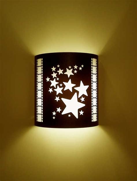 Stars Theater Sconce With Filmstrips Home Theater Lighting Home