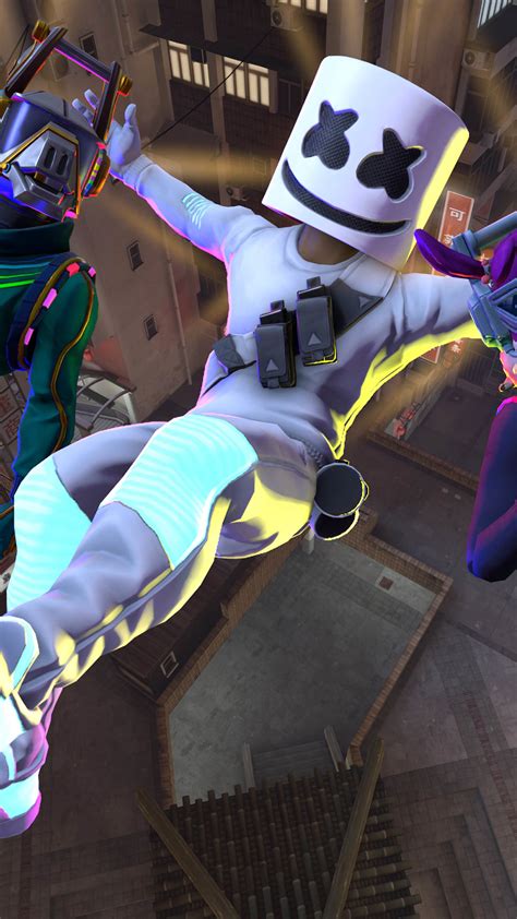 Fortnite game battle royal 2018 live wallpapers hd and mobile backgrounds , fortnite map and gameplay wallpapers for the new update fortnite s3 last man standing game wallpapers hd and fanart is a fan made app of fortnite game mobile royale battle for mobile wallpaper to become a. DJ Marshmello Fortnite Game 4K Ultra HD Mobile Wallpaper