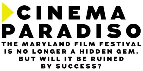 Cinema Paradiso Baltimore Magazine