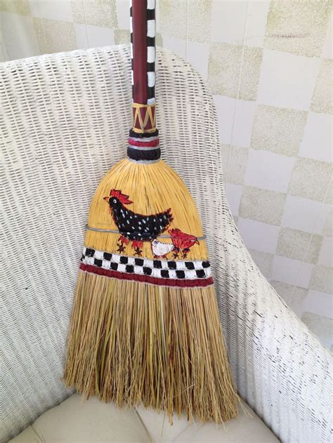 Painted Broom Love To Paint Pinterest