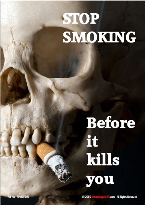Smoking Safety Poster Stop Smoking Before It Kills You