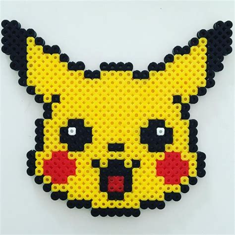 Pikachu Hama Beads By Moxifoxy Aktiviteter Perlemønstre Perler Beads