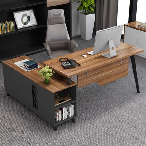 Tribesigns 94.5 inches computer desk with hutch, extra long two person desk with storage shelves, double workstation office desk table study writing desk for home office (dark walnut) average rating: Tribesigns L-Shaped Desk Large Executive Office Desk Computer Table Workstation with Storage ...