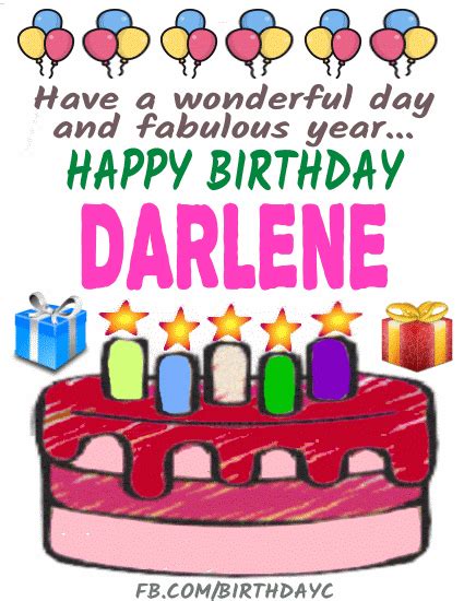 Happy Birthday Darlene Images Birthday Greeting Birthdaykim
