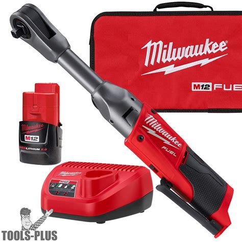 Milwaukee 2559 21 M12 Fuel 14 Extended Reach Ratchet 1 Battery Kit