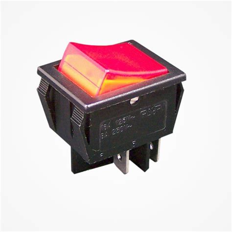 Comprar Interruptor Doble Basculante Luminoso Rojo Online Sonicolor