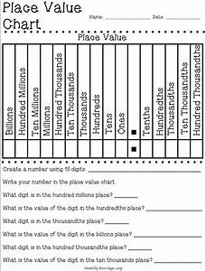 Place Value Chart Printable 5th Grade Printable Word Searches