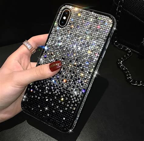 Luxury Crystal Bling Diamond Rhinestone Shimmer Phone Case For Iphone