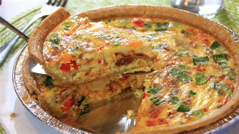 Bacon Egg And Cheese Quiche Youtube