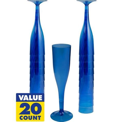 Maybe you would like to learn more about one of these? Royal Blue Plastic Champagne Flutes 20ct | Plastic ...