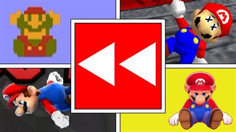 Evolution Of Every Mario Death Animation Ever And Game Over Screens