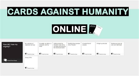 9 Ways To Play Cards Against Humanity Online Duocards