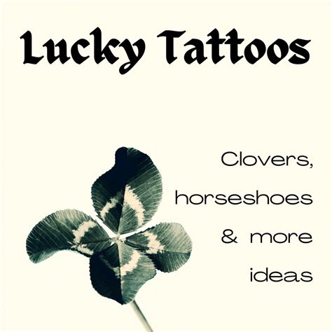 Tattoo Ideas Good Luck And Lucky Symbols TatRing