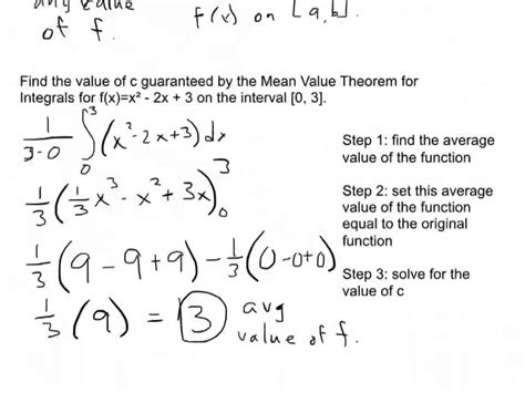 Lesson 4 12C Mean Value Theorem for Integrals - YouTube