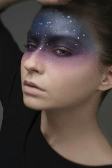 Starry Starry Night Galaxy Makeup Witch Makeup Halloween Makeup