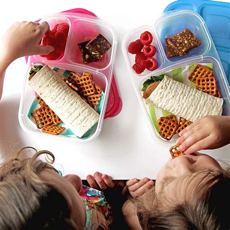 Buy Easylunchboxes Bento Lunch Boxes Reusable 3 Compartment Food