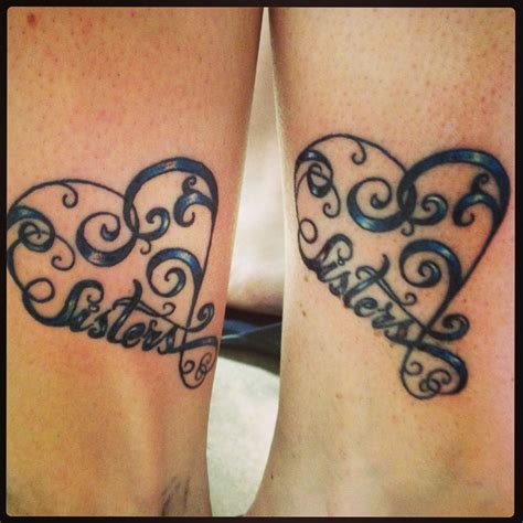 Sister Heart Tattoo Matching Sister Tattoos Unique